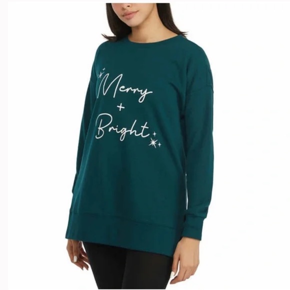 NWT Ellen Tracy Ladies' Holiday Sweatshirt - Picture 2 of 4